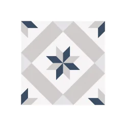 Gioia Materia Carrelage grès cérame effet carreau ciment PARIS LUNA 25x25cm 25x25 cm Amande - Mat - boîte de 1.13 m2