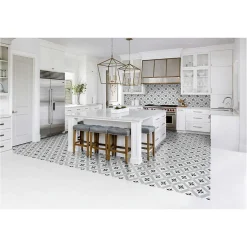 Gioia Materia Carrelage grès cérame effet carreau ciment PARIS LUNA 25x25cm 25x25 cm Amande - Mat - boîte de 1.13 m2