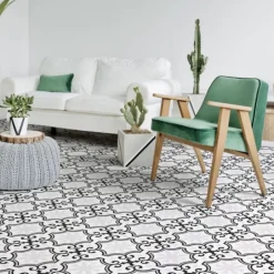 Carrelage grès cérame effet carreau ciment Valencia Day 25x25 cm Gris clair - Mat - boîte de 1.13 m2-Gioia Materia Best