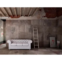 Carrelage grès cérame effet béton brut TATTOO 120x60 cm Blanc - - boîte de m2-Gioia Materia New