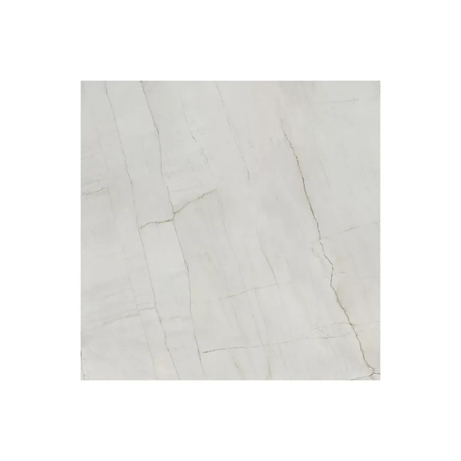 Carrelage grès cérame effet marbre blanc SWING 120x120 cm Blanc - Brillant / Poli - boîte de 1.44 m2-Gioia Materia Best