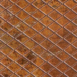 Carrelage imitant le metal 20X20 Decor Lisse Facon Ad Rouille 11mm - vendu par boite de 1 m2 soit 25 carreaux --Carrelage Signature Best