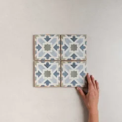 Les Carreaux De Jean Carrelage Imitation Carreaux De Ciment 12,5x12,5 CASABLANCA Kenzi - Les Carreaux de Jean