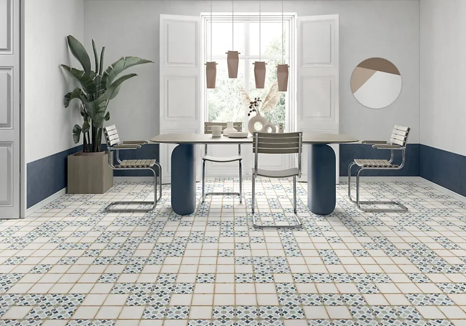 Les Carreaux De Jean Carrelage Imitation Carreaux De Ciment 12,5x12,5 CASABLANCA Kenzi - Les Carreaux de Jean