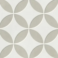 Carrelage Imitation Carreaux De Ciment 22,3x22,3 MAYARI Taupe Petals - Les Carreaux de Jean-Les Carreaux De Jean Clearance