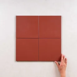 Carrelage Imitation Carreaux de Ciment KOMPAS 20x20 Rosset Red - Les Carreaux de Jean-Les Carreaux De Jean  Hot