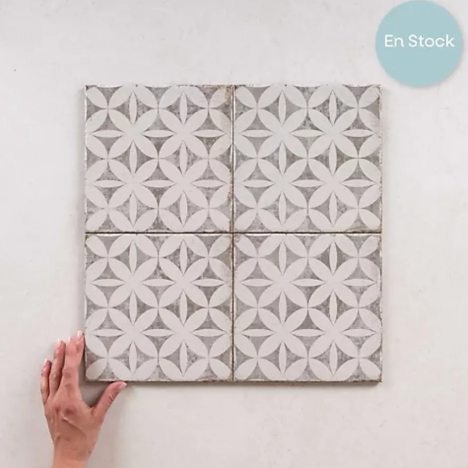 Carrelage Imitation Carreaux de Ciment GRAFTON 20x20 Abbey Taupe - Les Carreaux de Jean-Les Carreaux De Jean Online