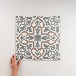 Gioia Materia Carrelage Imitation Carreaux de Ciment ART NOUVEAU DECOR 20x20 Folies Bergères - Les Carreaux de Jean