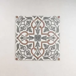 Gioia Materia Carrelage Imitation Carreaux de Ciment ART NOUVEAU DECOR 20x20 Folies Bergères - Les Carreaux de Jean
