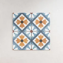 Carrelage Imitation Carreaux de Ciment 15x15 Carole - Les Carreaux de Jean-Gioia Materia Online