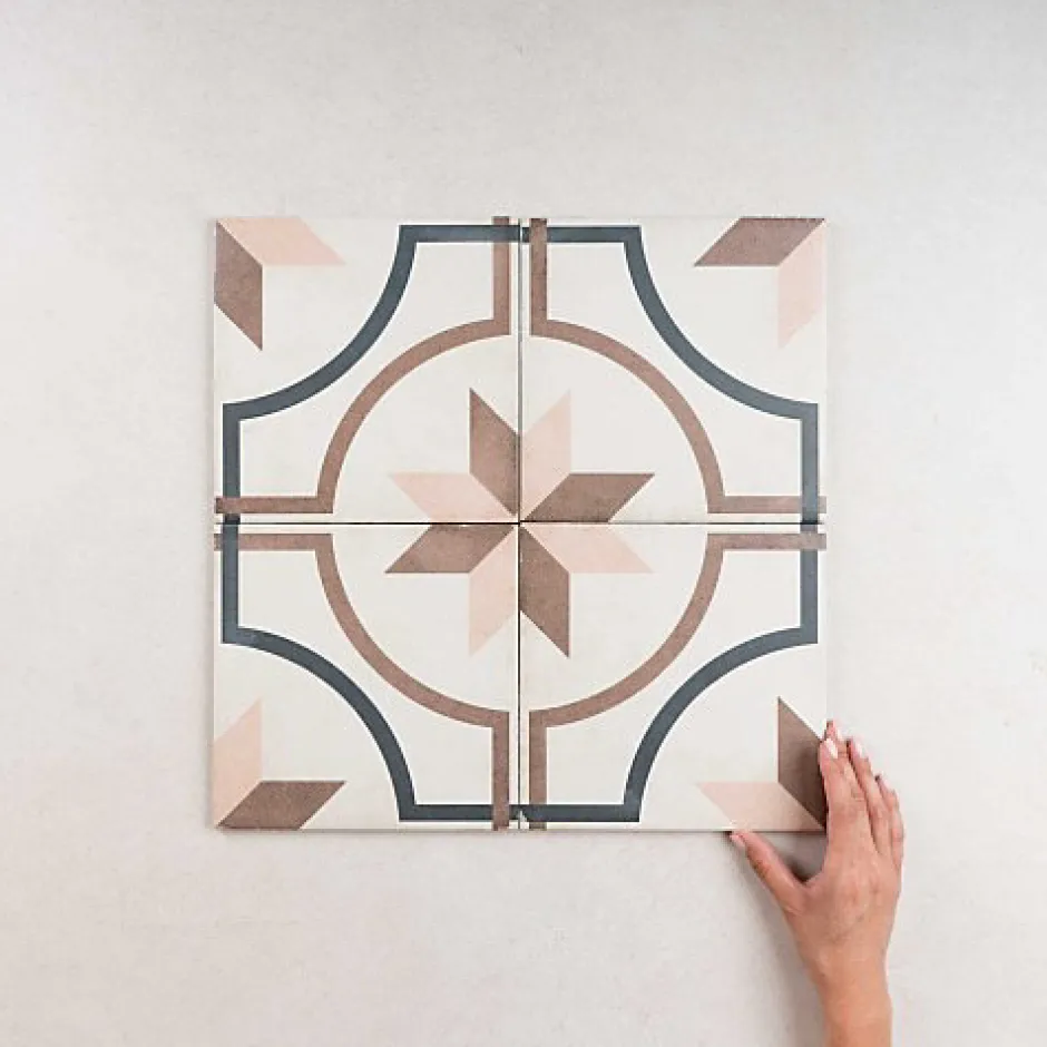 Carrelage Imitation Carreaux de Ciment ART NOUVEAU DECOR 20x20 Embassy Colour - Les Carreaux de Jean-Gioia Materia Hot