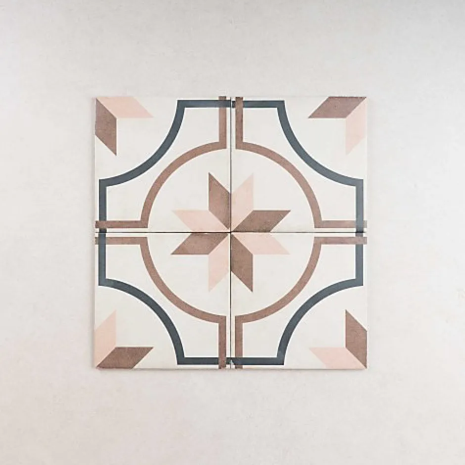 Carrelage Imitation Carreaux de Ciment ART NOUVEAU DECOR 20x20 Embassy Colour - Les Carreaux de Jean-Gioia Materia Hot