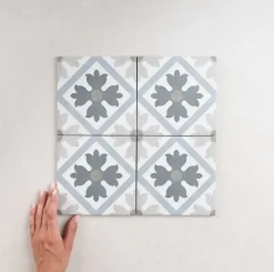 Carrelage Imitation Carreaux De Ciment 15x15 FIORELLA Martia - Les Carreaux de Jean-Les Carreaux De Jean Clearance