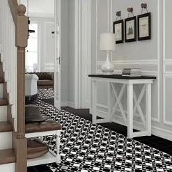 Les Carreaux De Jean  Carrelage Imitation Carreaux de Ciment KOMPAS 20x20 Vera Black - Les Carreaux de Jean