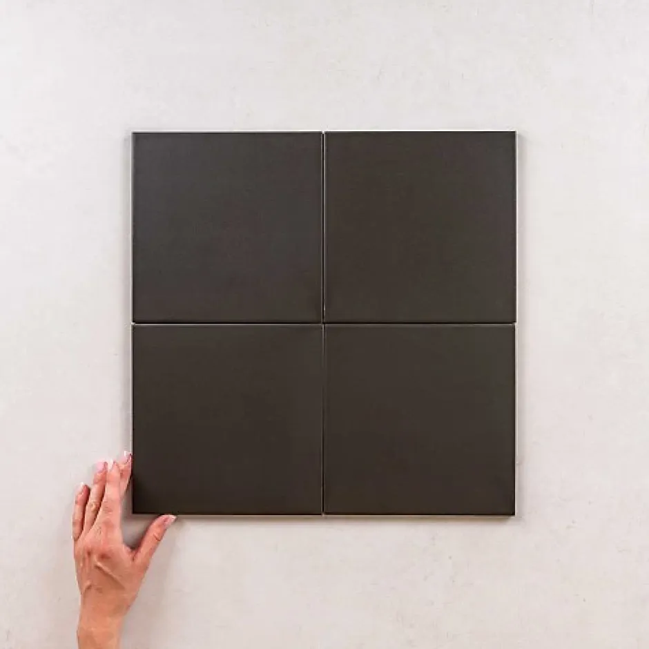 Les Carreaux De Jean Carrelage Imitation Carreaux de Ciment KOMPAS 20x20 Vera Black - Les Carreaux de Jean