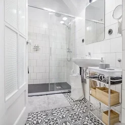 Carrelage Imitation Carreaux de Ciment LA MADELEINE 20x20 Flavie Noir - Les Carreaux de Jean-Les Carreaux De Jean Sale