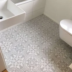 Carrelage Imitation Carreaux de Ciment LA MADELEINE 20x20 Flavie Gris - Les Carreaux de Jean-Les Carreaux De Jean  Sale