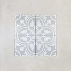 Carrelage Imitation Carreaux de Ciment LA MADELEINE 20x20 Flavie Gris - Les Carreaux de Jean-Les Carreaux De Jean Sale