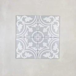 Carrelage Imitation Carreaux de Ciment LA MADELEINE 20x20 Flavie Gris - Les Carreaux de Jean-Les Carreaux De Jean Sale