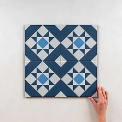 Carrelage Imitation Carreaux de Ciment KOMPAS 20x20 Medi - Les Carreaux de Jean-Les Carreaux De Jean  Outlet