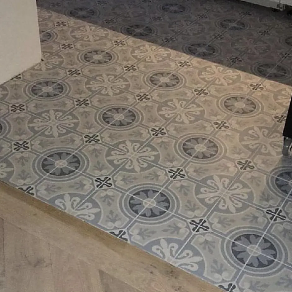 Carrelage Imitation Carreaux de Ciment LA MADELEINE 20x20 Lilou Ocean - Les Carreaux de Jean-Les Carreaux De Jean Hot