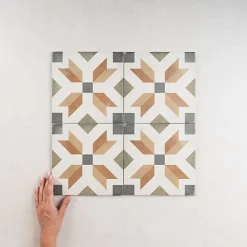 Gioia Materia Carrelage Imitation Carreaux de Ciment ART NOUVEAU DECOR 20x20 Empire Colour - Les Carreaux de Jean