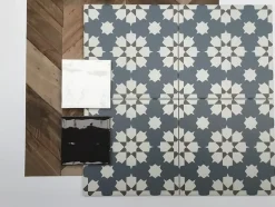 Les Carreaux De Jean Carrelage Imitation Carreaux De Ciment 20x20 LA VILETTE Benoit Bleu - Les Carreaux de Jean