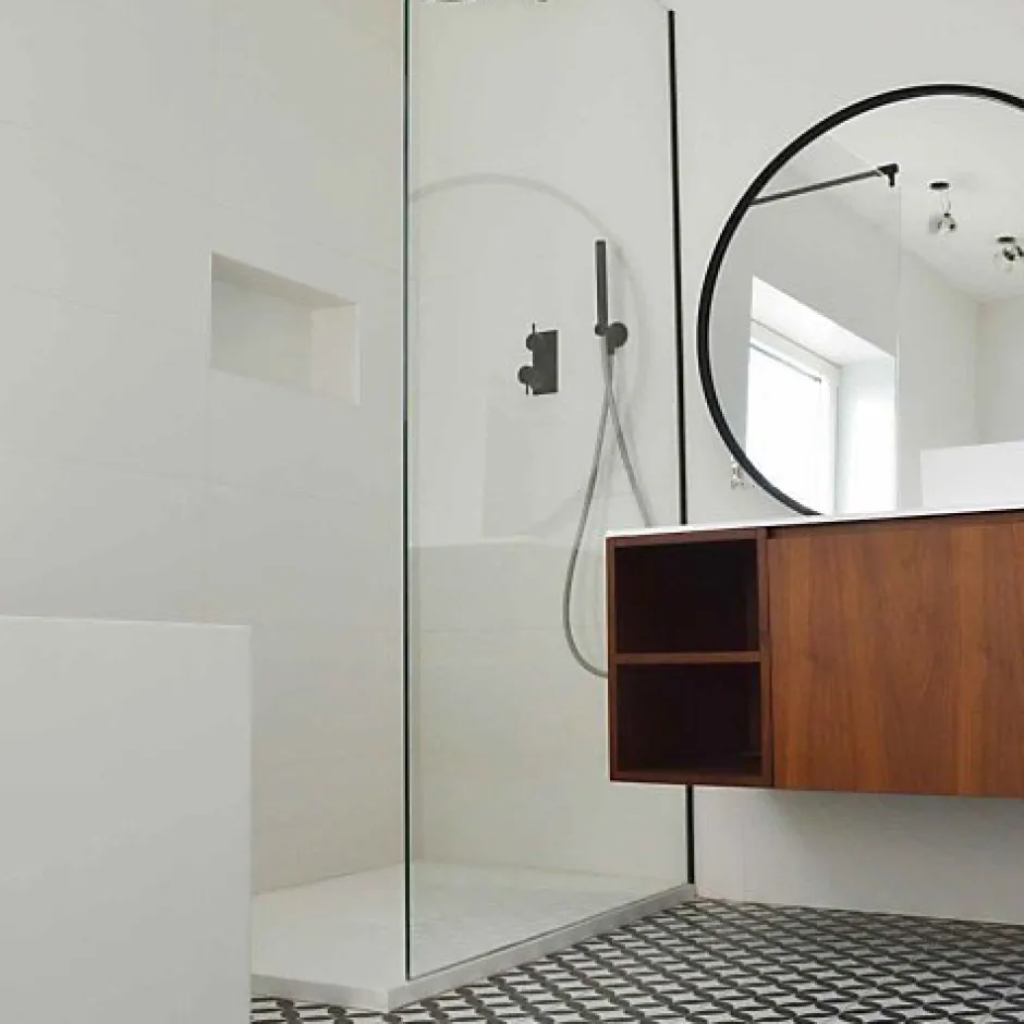 Carrelage Imitation Carreaux de Ciment LA MADELEINE 20x20 Gilles Noir - Les Carreaux de Jean-Les Carreaux De Jean Outlet