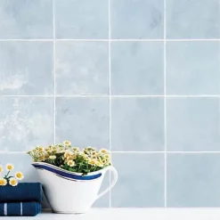 Carrelage Imitation Carreaux de Ciment Blue FIORENTINA 15x15 - Les Carreaux de Jean-Les Carreaux De Jean  Discount