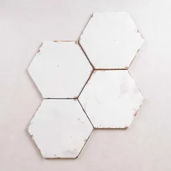 Carrelage Imitation Carreaux de Ciment BOHEMIA 21x25 Lino White - Les Carreaux de Jean-Les Carreaux De Jean  New