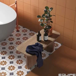 Carrelage Imitation Carreaux De Ciment 20x20 RIVOLI Terre - Les Carreaux de Jean-Les Carreaux De Jean Outlet