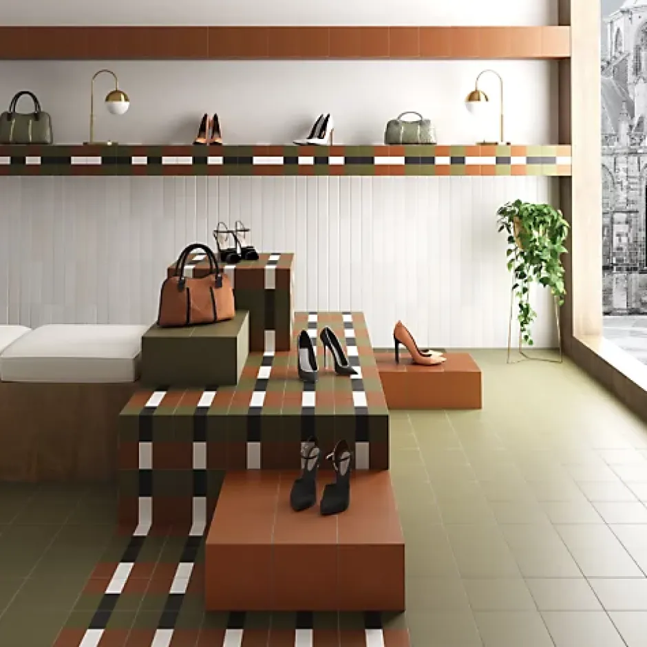 Carrelage Imitation Carreaux de Ciment BAUHOME 20x20 Band Warm - Les Carreaux de Jean-Gioia Materia Best