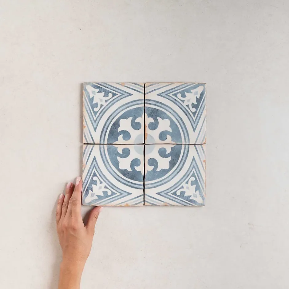 Carrelage Imitation Carreaux De Ciment 12,5x12,5 CASABLANCA Anfa - Les Carreaux de Jean-Les Carreaux De Jean Outlet