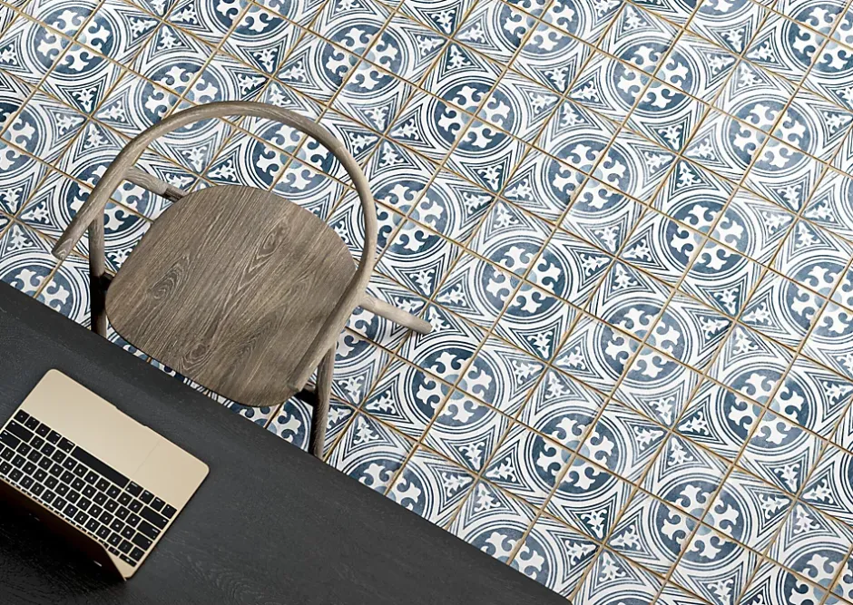 Carrelage Imitation Carreaux De Ciment 12,5x12,5 CASABLANCA Anfa - Les Carreaux de Jean-Les Carreaux De Jean Outlet