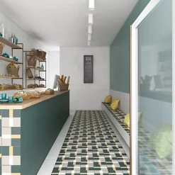 Gioia Materia Carrelage Imitation Carreaux de Ciment BAUHOME 20x20 Band Cold - Les Carreaux de Jean