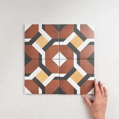 Carrelage Imitation Carreaux de Ciment 15x15 Morgan - Les Carreaux de Jean-Gioia Materia Discount