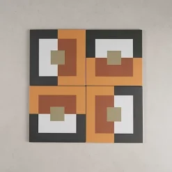 Gioia Materia Carrelage Imitation Carreaux de Ciment BAUHOME 20x20 Punkt Warm - Les Carreaux de Jean