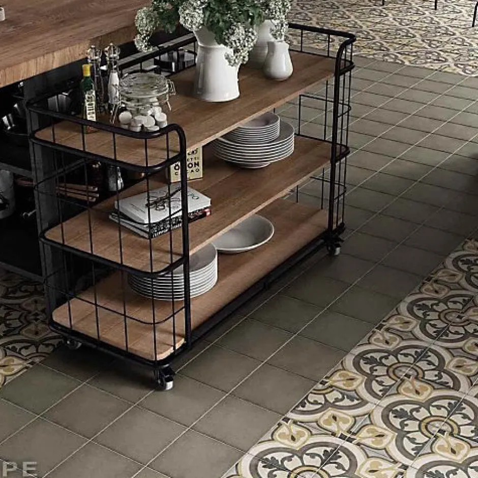 Carrelage Imitation Carreaux de Ciment ART NOUVEAU DECOR 20x20 Majestic Colour - Les Carreaux de Jean-Gioia Materia Clearance