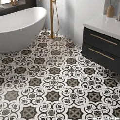 Les Carreaux De Jean  Carrelage Imitation Carreaux De Ciment 20x20 RIVOLI Loiba - Les Carreaux de Jean