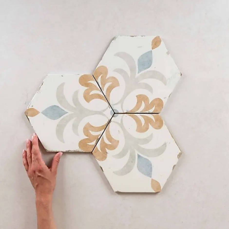 Les Carreaux De Jean Carrelage Imitation Carreaux de Ciment BOHEMIA 21x25 Lola - Les Carreaux de Jean