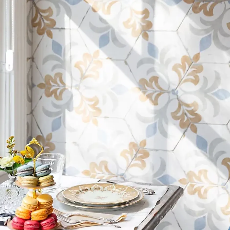 Les Carreaux De Jean Carrelage Imitation Carreaux de Ciment BOHEMIA 21x25 Lola - Les Carreaux de Jean