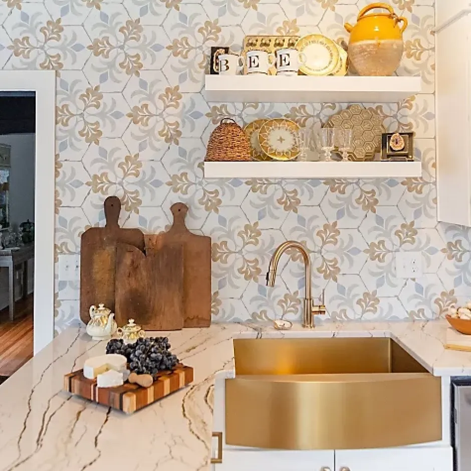 Les Carreaux De Jean Carrelage Imitation Carreaux de Ciment BOHEMIA 21x25 Lola - Les Carreaux de Jean