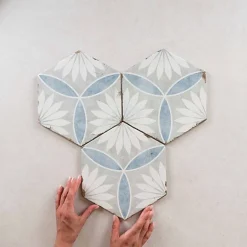 Les Carreaux De Jean  Carrelage Imitation Carreaux de Ciment BOHEMIA 21x25 Margarita - Les Carreaux de Jean