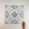 Carrelage Imitation Carreaux De Ciment 22,3x22,3 HAVANA White Garden - Les Carreaux de Jean-Les Carreaux De Jean  Online