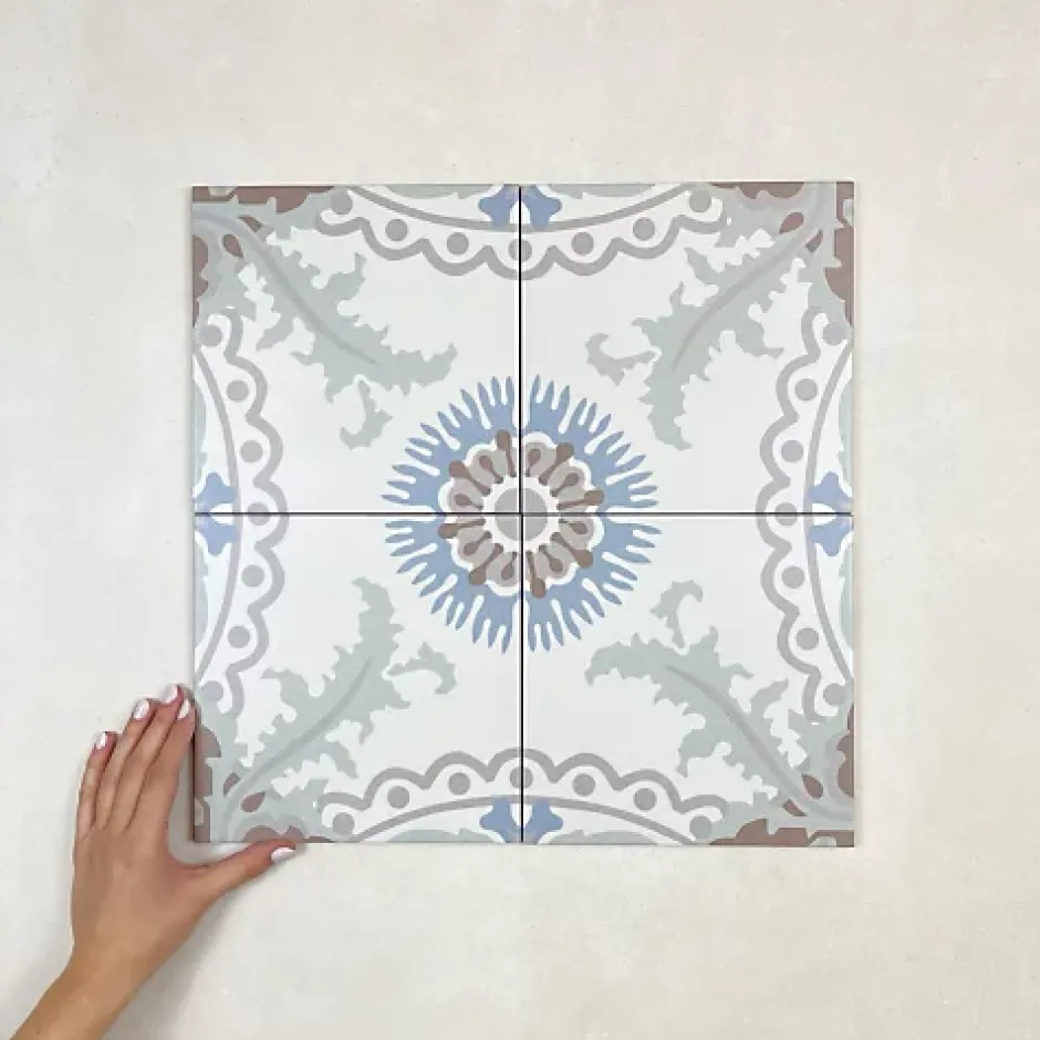 Carrelage Imitation Carreaux de Ciment LA MADELEINE 20x20 Antonet - Les Carreaux de Jean-Les Carreaux De Jean Hot