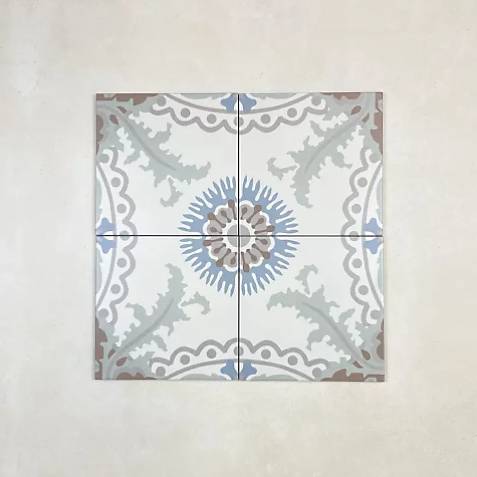 Carrelage Imitation Carreaux de Ciment LA MADELEINE 20x20 Antonet - Les Carreaux de Jean-Les Carreaux De Jean Hot