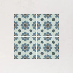 Les Carreaux De Jean  Carrelage Imitation Carreaux De Ciment 20x20 LA VILETTE Benoit Jaune - Les Carreaux de Jean