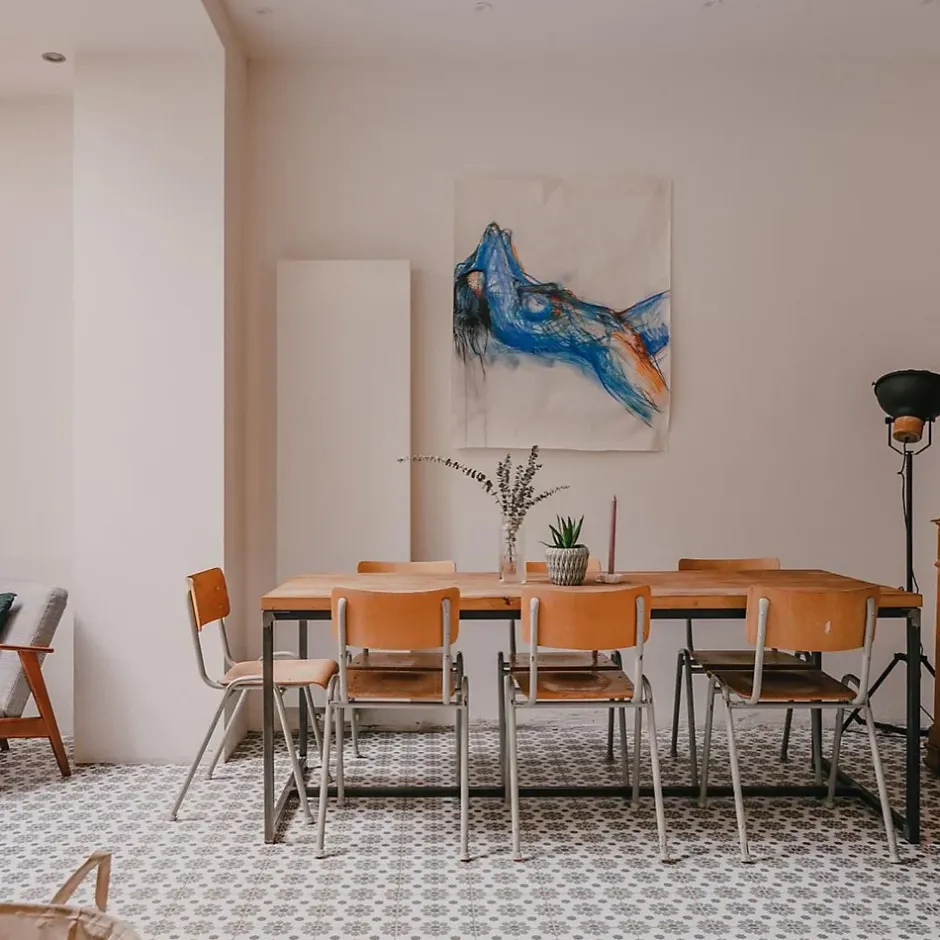 Les Carreaux De Jean Carrelage Imitation Carreaux De Ciment 20x20 LA VILETTE Benoit Jaune - Les Carreaux de Jean