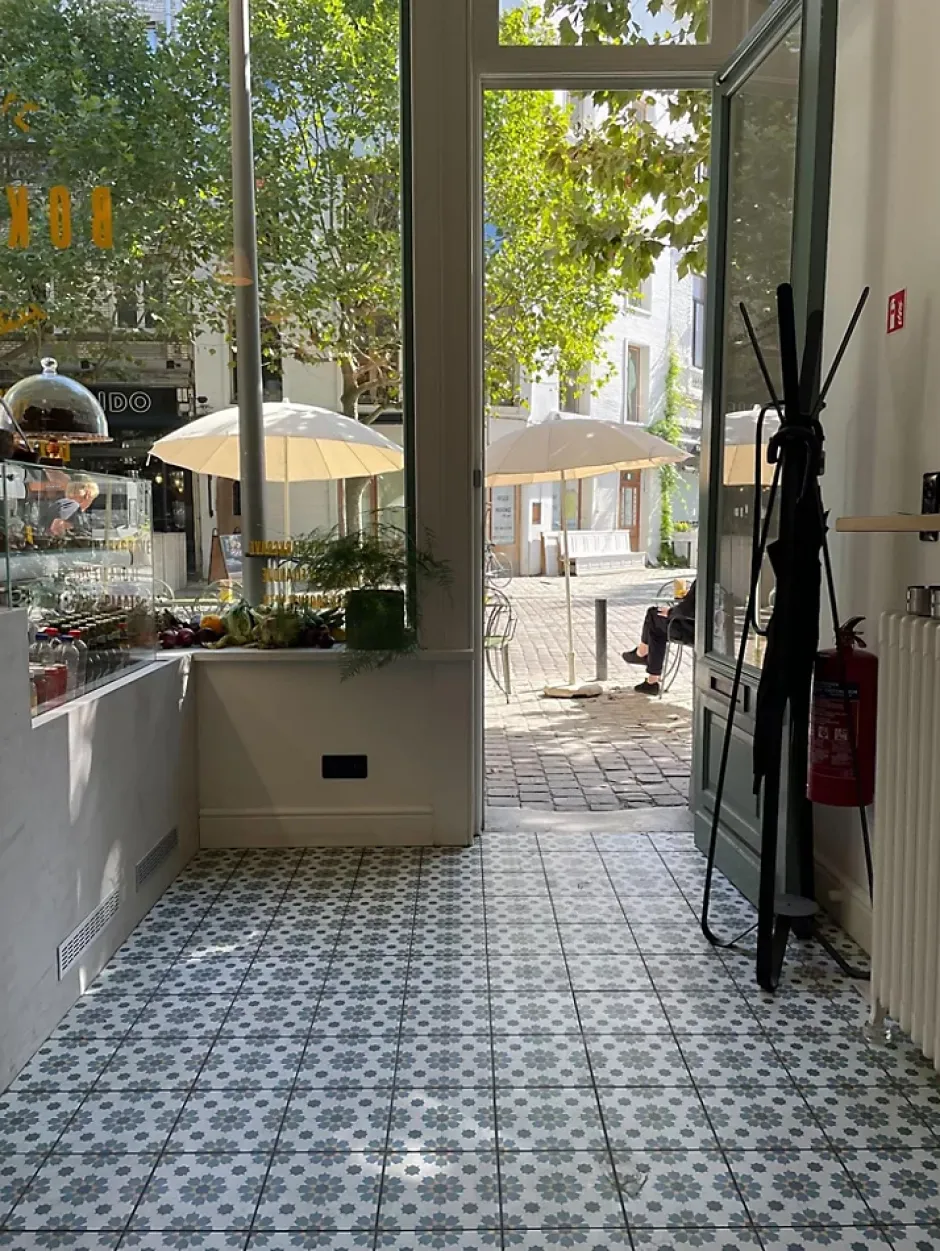 Les Carreaux De Jean Carrelage Imitation Carreaux De Ciment 20x20 LA VILETTE Benoit Jaune - Les Carreaux de Jean