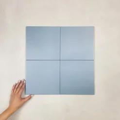 Les Carreaux De Jean  Carrelage Imitation Carreaux de Ciment LA MADELEINE 20x20 Azure - Les Carreaux de Jean